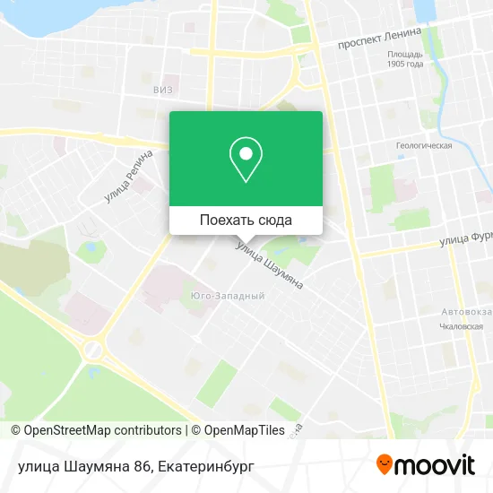 Карта улица Шаумяна 86