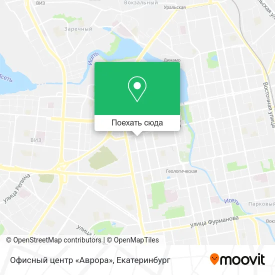 Карта Офисный центр «Аврора»