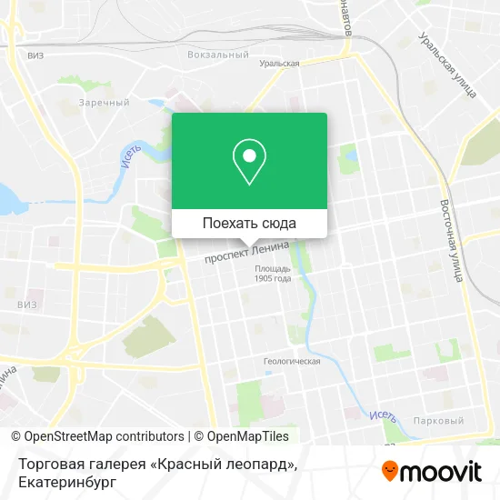 Карта Торговая галерея «Красный леопард»