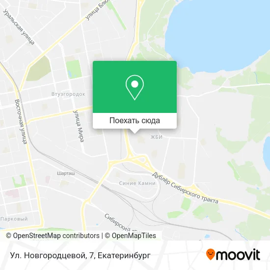 Карта Ул. Новгородцевой, 7