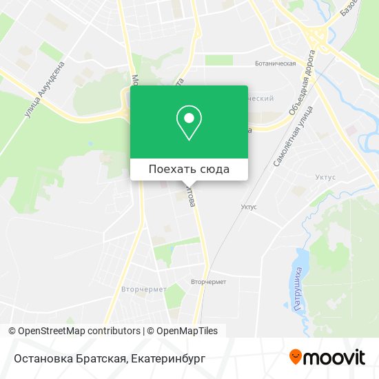 Карта Остановка Братская
