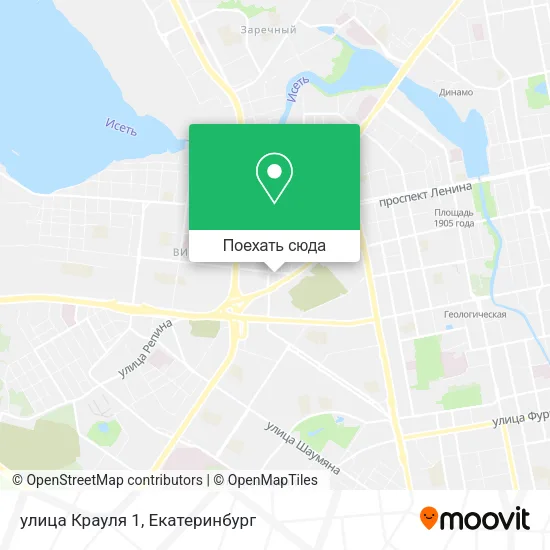 Карта улица Крауля 1