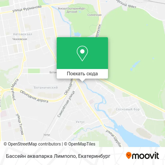 Карта Бассейн аквапарка Лимпопо