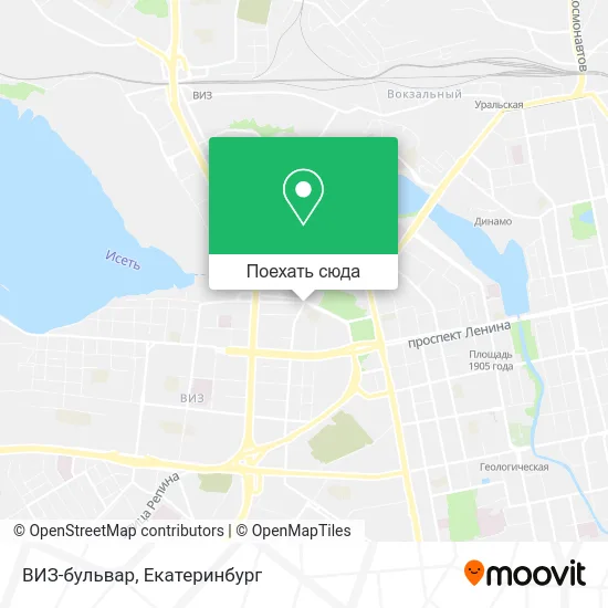Карта ВИЗ-бульвар