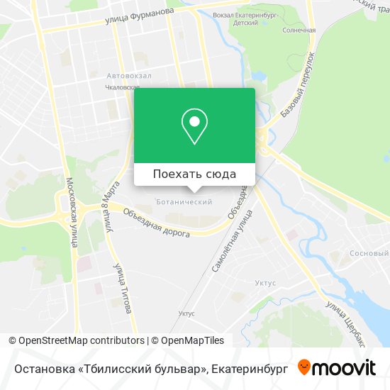 Карта Остановка «Тбилисский бульвар»