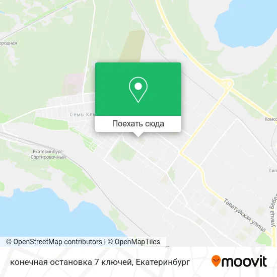 Карта конечная остановка 7 ключей