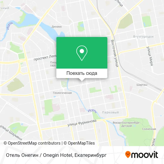 Карта Отель Онегин / Onegin Hotel
