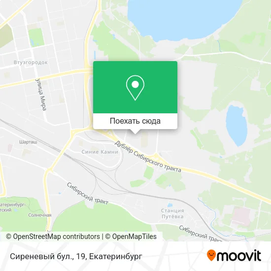 Карта Сиреневый бул., 19