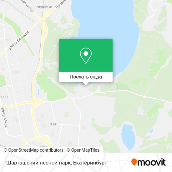 Карта Шарташский лесной парк