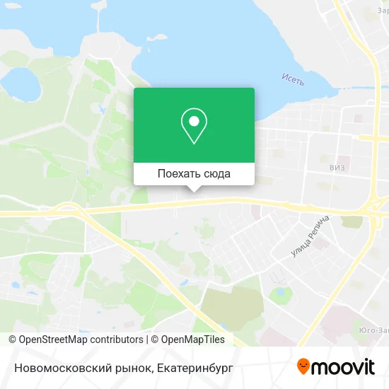 Карта Новомосковский рынок