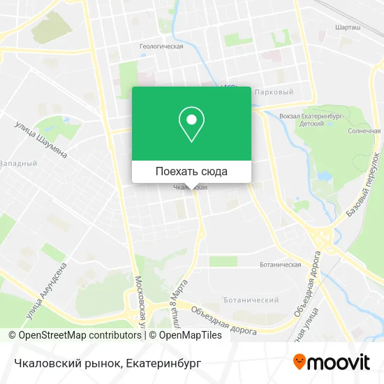 Карта Чкаловский рынок