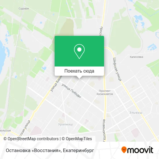 Карта Остановка «Восстания»