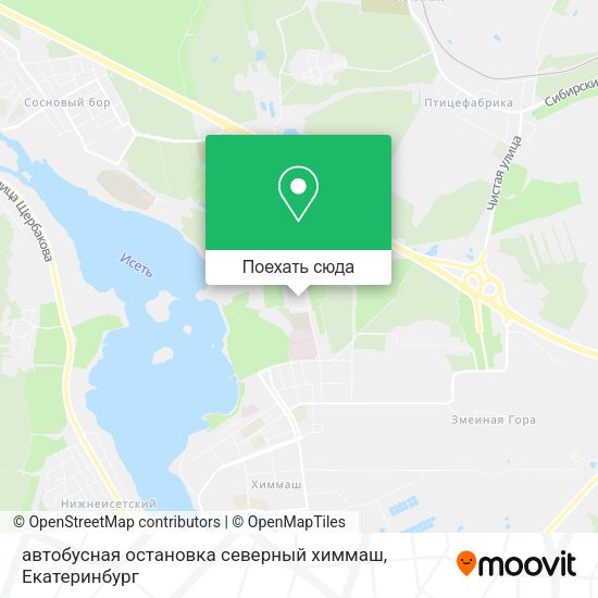 Карта автобусная остановка северный химмаш