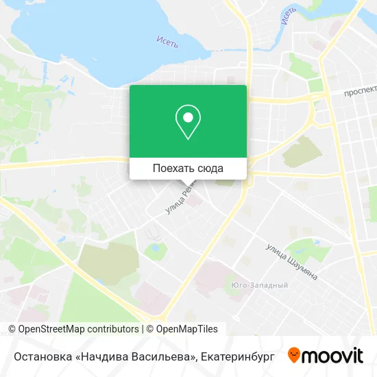 Карта Остановка «Начдива Васильева»