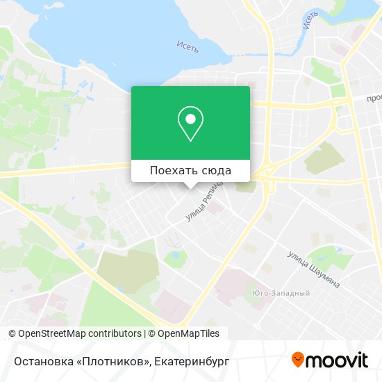 Карта Остановка «Плотников»
