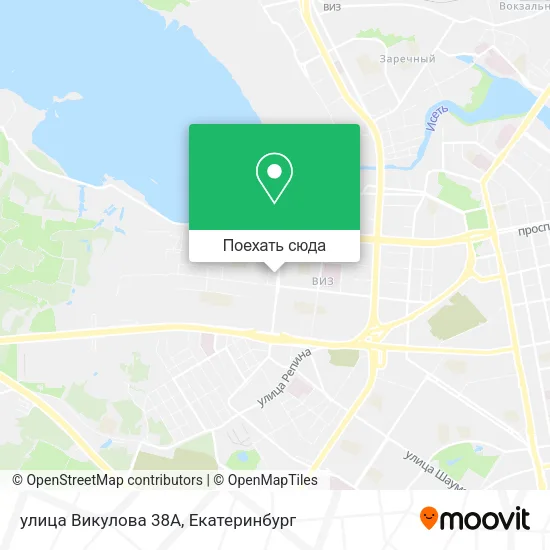 Карта улица Викулова 38А