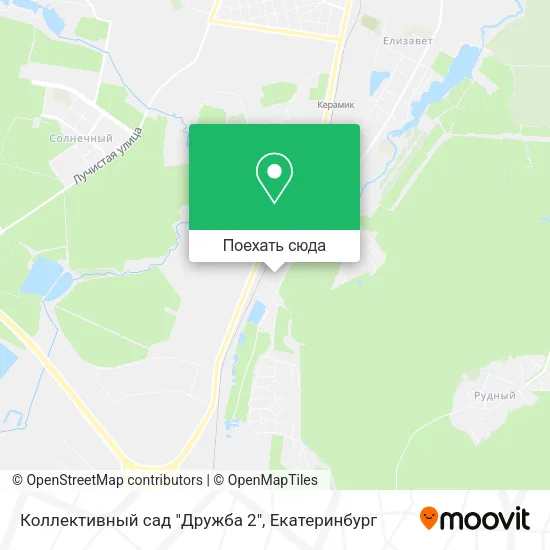 Карта Коллективный сад "Дружба 2"