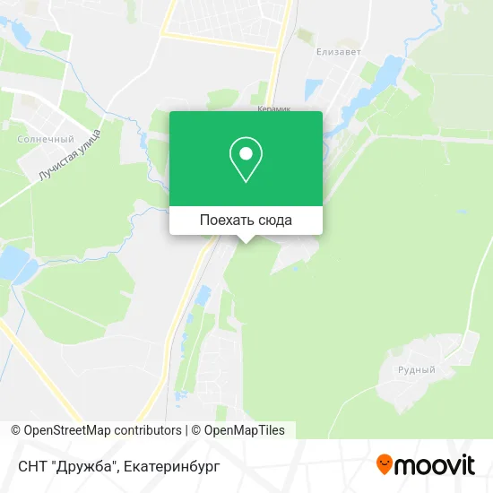 Карта СНТ "Дружба"