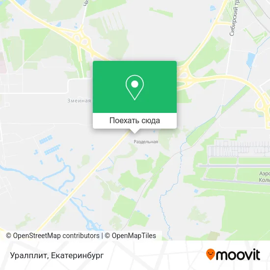 Карта Уралплит