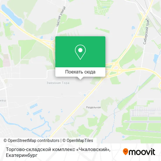 Карта Торгово-складской комплекс «Чкаловский»