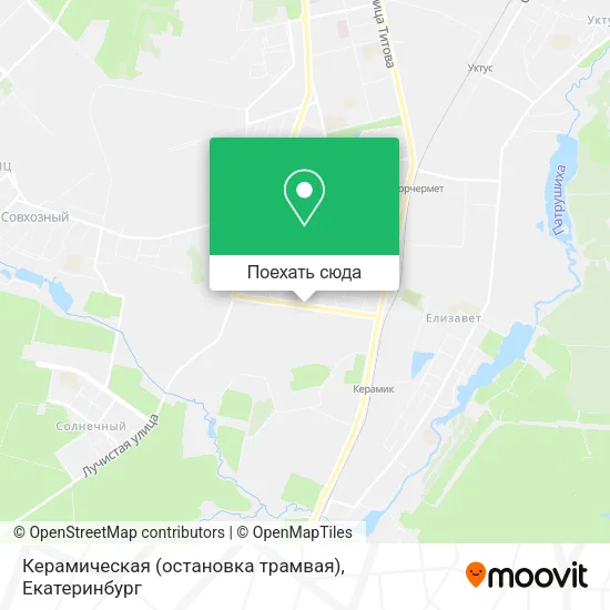 Карта Керамическая (остановка трамвая)