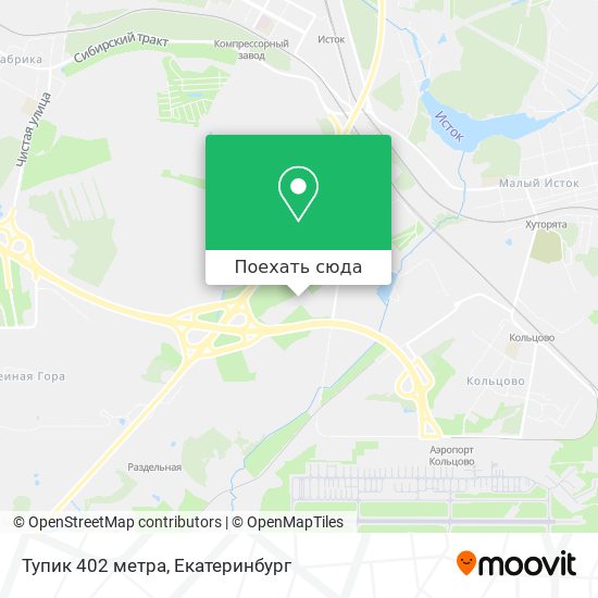 Карта Тупик 402 метра