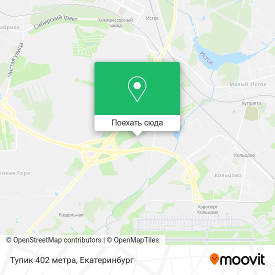 Карта Тупик 402 метра