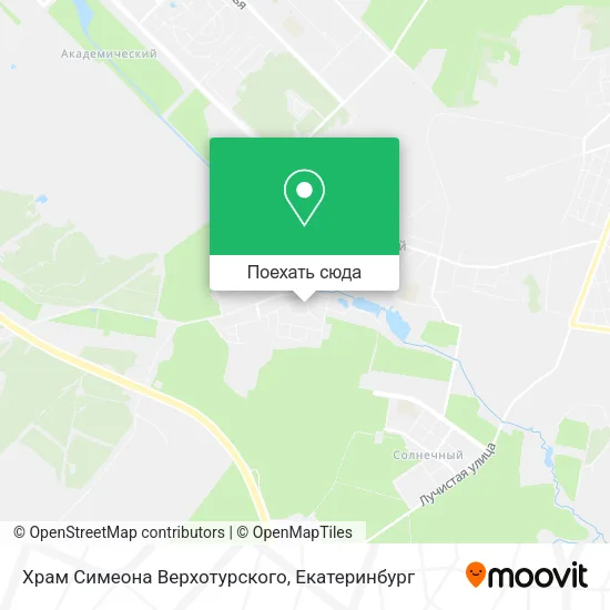 Карта Храм Симеона Верхотурского
