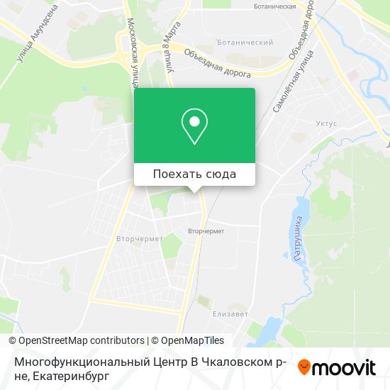 Карта Многофункциональный Центр В Чкаловском р-не
