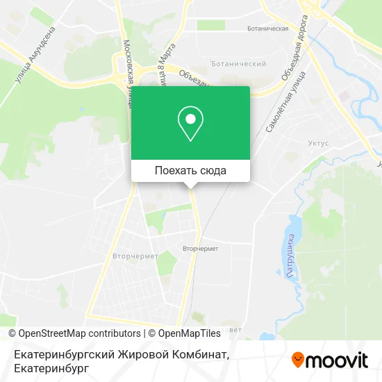 Карта Екатеринбургский Жировой Комбинат