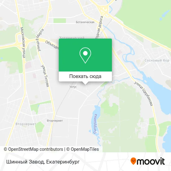 Карта Шинный Завод
