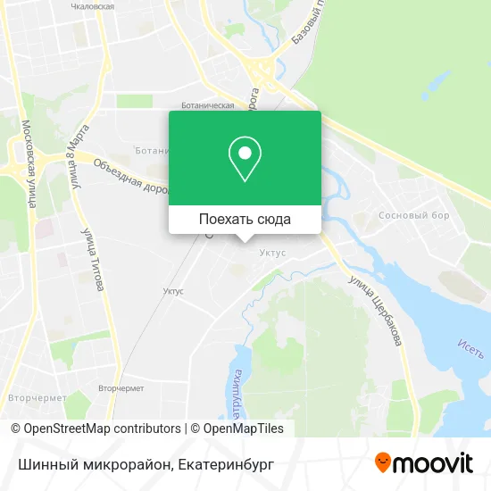 Карта Шинный микрорайон