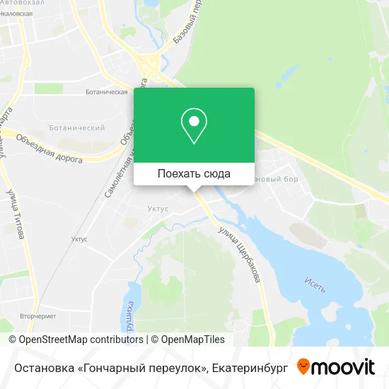 Карта Остановка «Гончарный переулок»