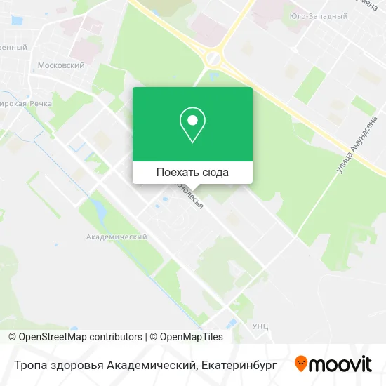 Карта Тропа здоровья Академический