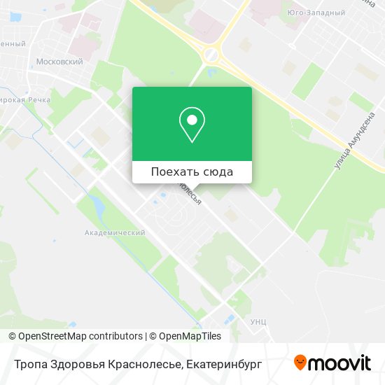 Карта Тропа Здоровья Краснолесье