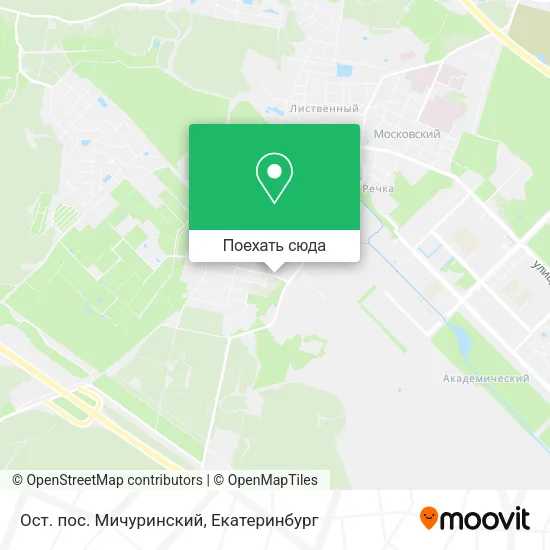 Карта Ост. пос. Мичуринский