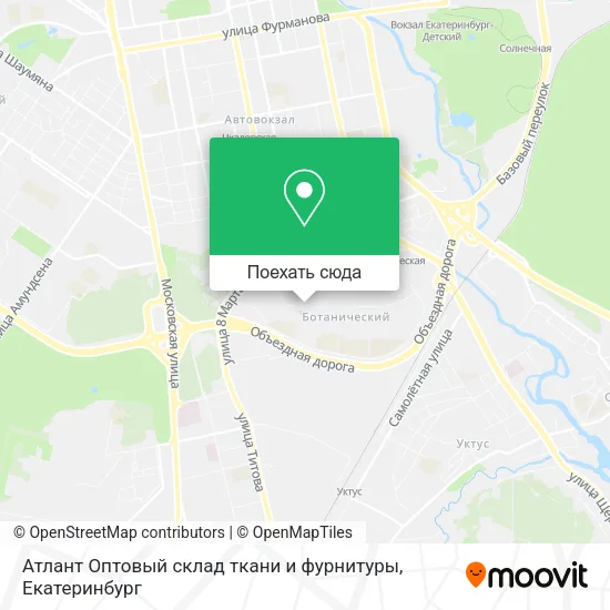 Карта Атлант Оптовый склад ткани и фурнитуры