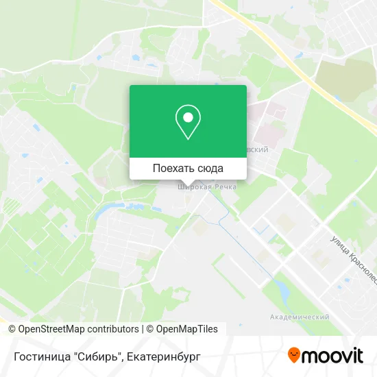 Карта Гостиница "Сибирь"