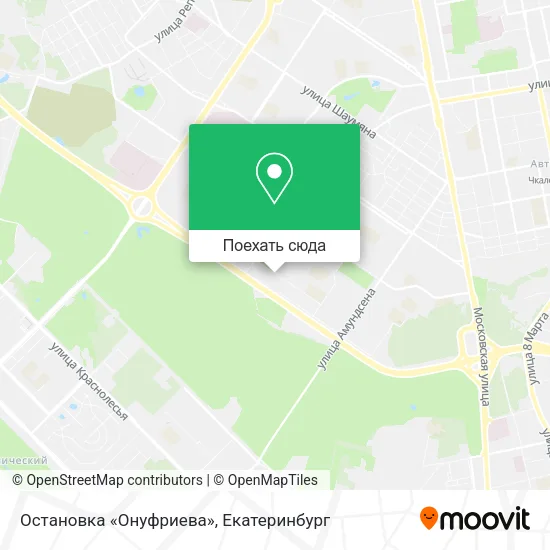 Карта Остановка «Онуфриева»