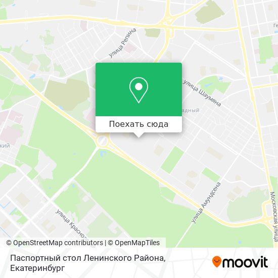 Карта Паспортный стол Ленинского Района