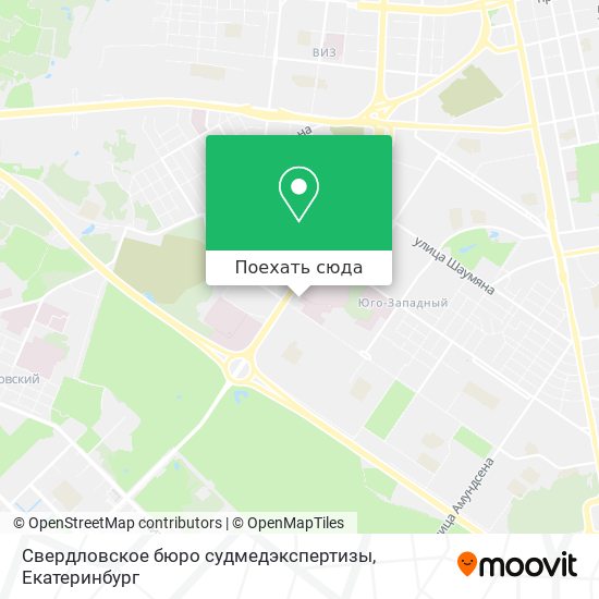 Карта Свердловское бюро судмедэкспертизы
