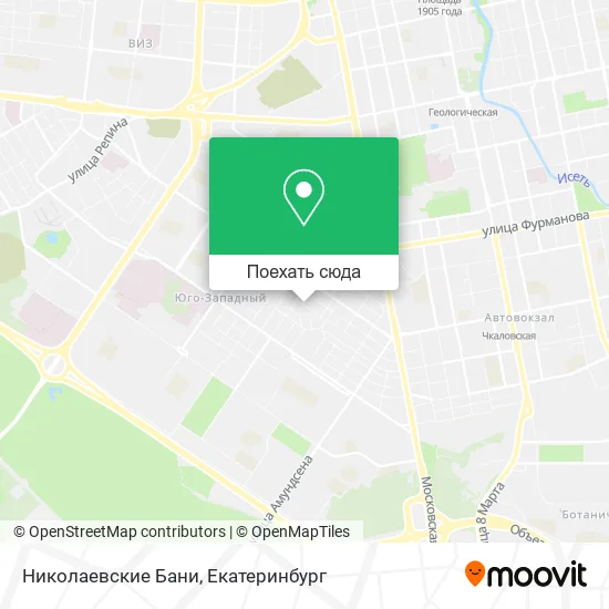 Карта Николаевские Бани