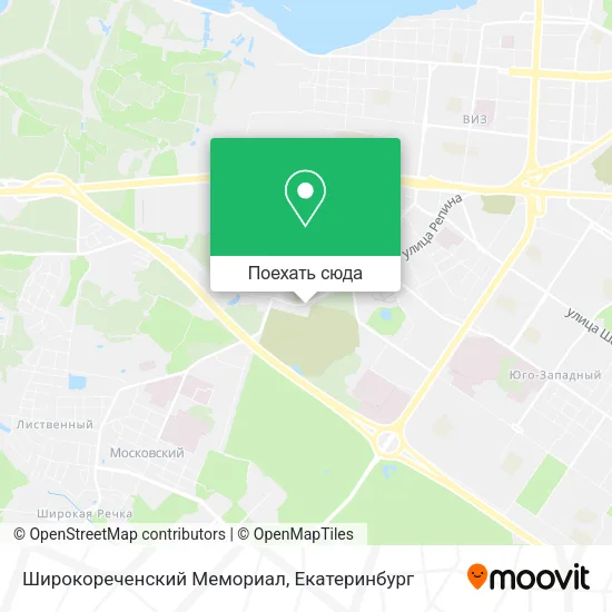 Карта Широкореченский Мемориал