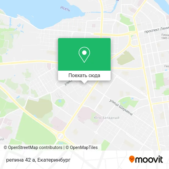Карта репина 42 а