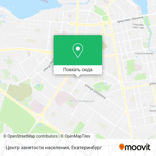 Карта Центр занятости населения