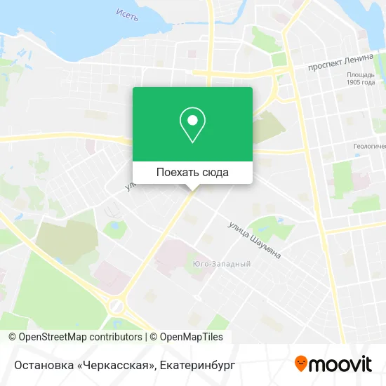 Карта Остановка «Черкасская»