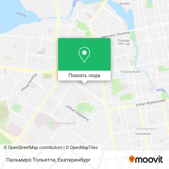 Карта Пальмиро Тольятти