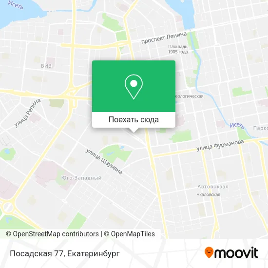Карта Посадская 77