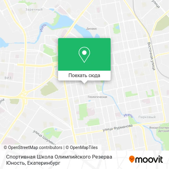 Карта Спортивная Школа Олимпийского Резерва Юность