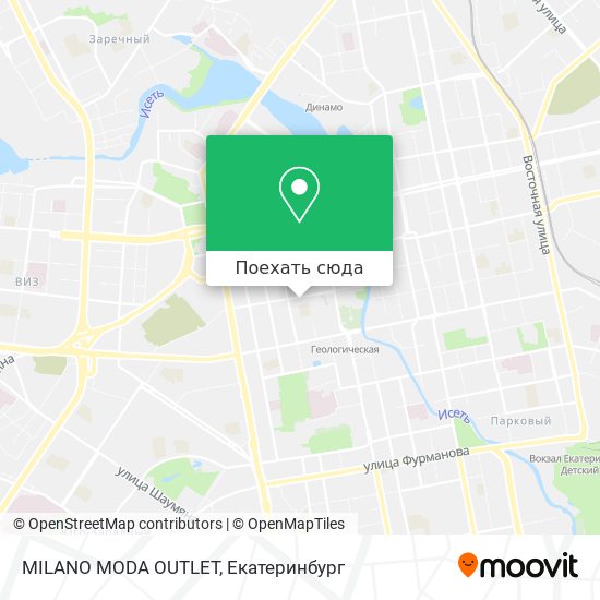 Карта MILANO MODA OUTLET